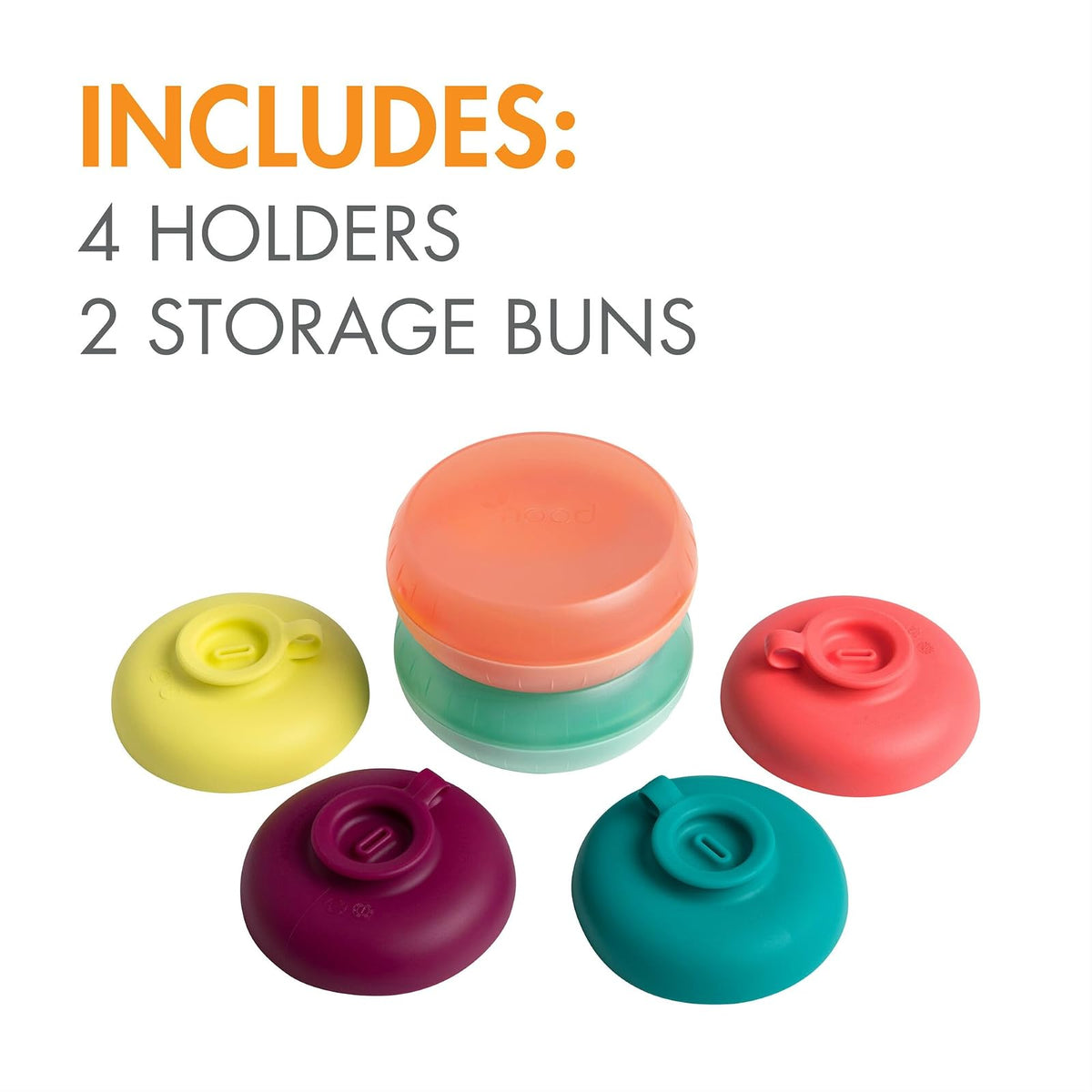 Boon Drizzle - Soporte para hielo de silicona, 4 unidades | Colector de goteo de silicona, para golosinas congeladas y conos de helado, apto para lavaplatos, artículos esenciales para