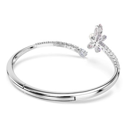 Swarovski x Ariana Grande - Pulsera oficial con motivo de libélula, cristales multicolores de corte mixto, acabado rodio, parte de la colección Ariana Libélula
