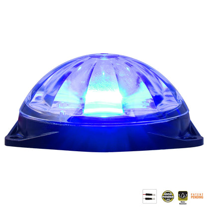 GG Grand General 81626 Mini Super Star Watermelon LED 2-3/4" Azul Transparente