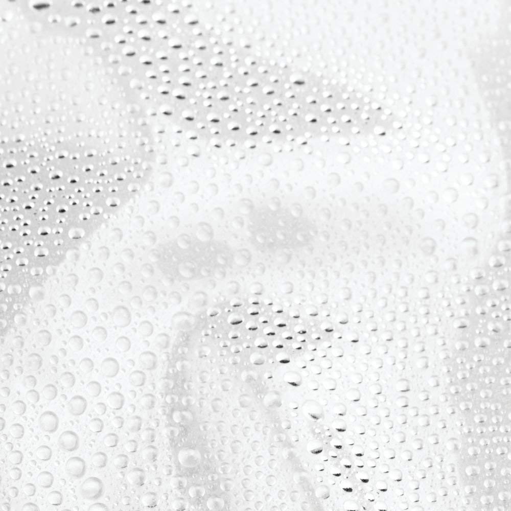 InterDesign - Cortina de Baño de Vinil, Transparente, 72 x 72 (183 cm x 183 cm)