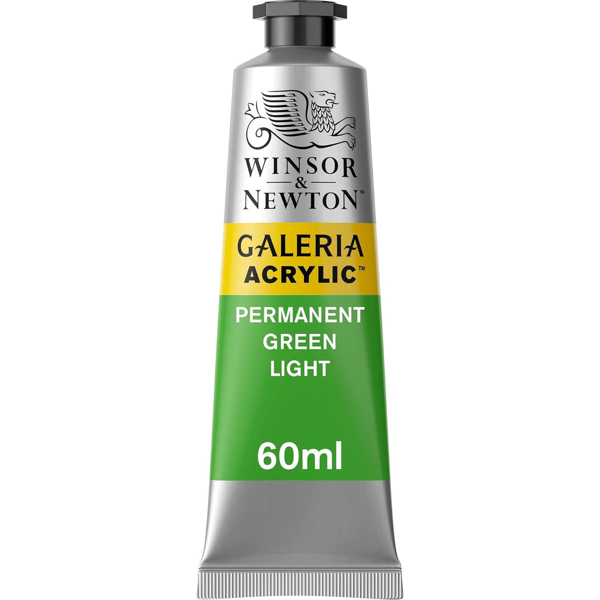 Winsor & Newton Galeria Pintura Acrílica, Tubo de 60 ml - Verde (Permanent Green Light 483) - Tubo de 60 ml