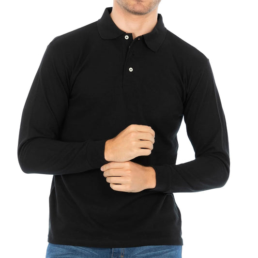 Optima Polo Manga Larga para Hombre