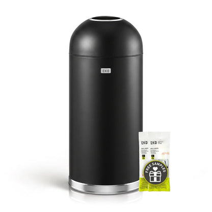 EKO, acero inoxidable, negro mate, 56 litros - matte black - 56 Liter, Black Dome Top