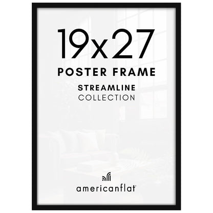 Americanflat Marco de Fotos 12x18 Pulgadas Negro - Negro - 19x27