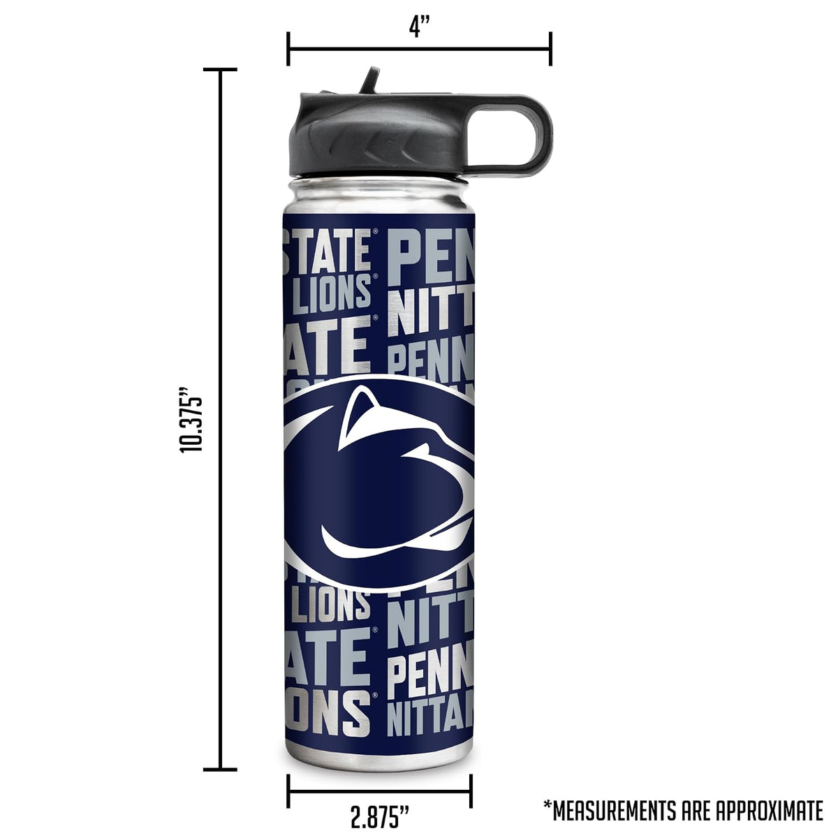 Rico Industries NCAA Penn State Nittany Lions - Vaso de Acero Inoxidable de 22 onzas con Tapa, Ideal para café, té, Agua o cócteles