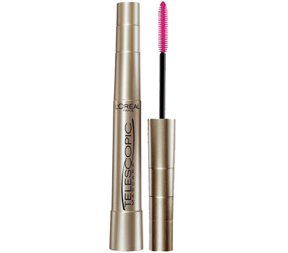 L'Oréal Paris Máscara Telescopic Original, Negra, 8 ml - 8 ml (Paquete de 1) - Blackest Black