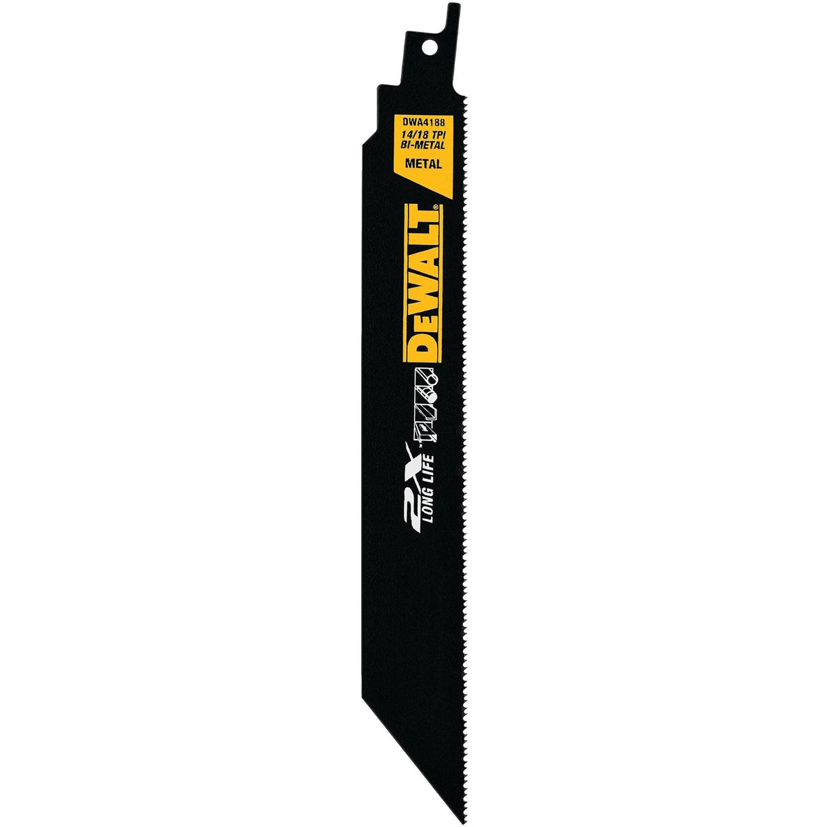 DEWALT Hojas de Sierra Recíproca Bi-Metal para Corte de Metal - 9" 14 TPI, paquete de 25