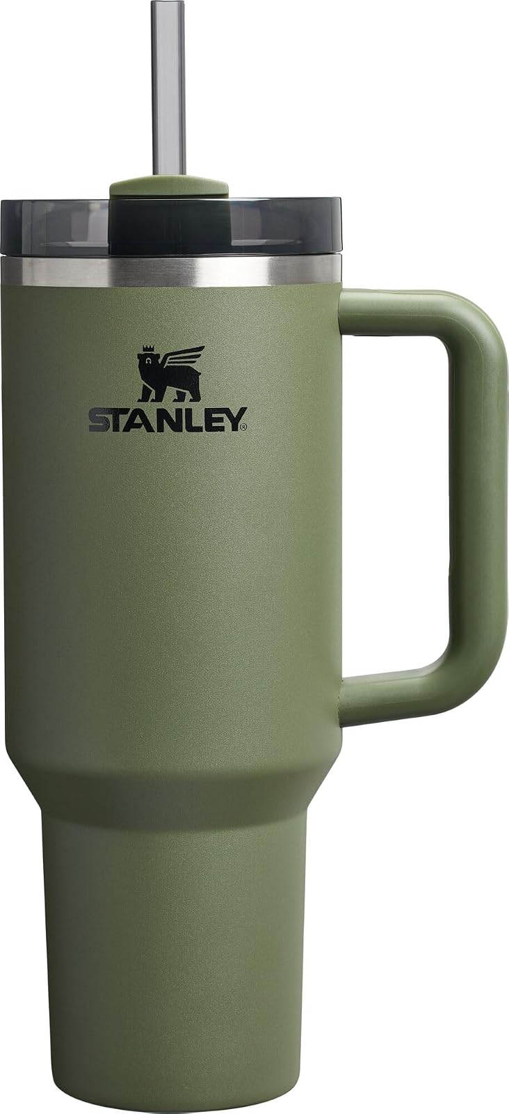 Stanley Quencher H2.0 Vaso con Asa y Popote, Tapa FlowState - 40 Ounces - Pino seco