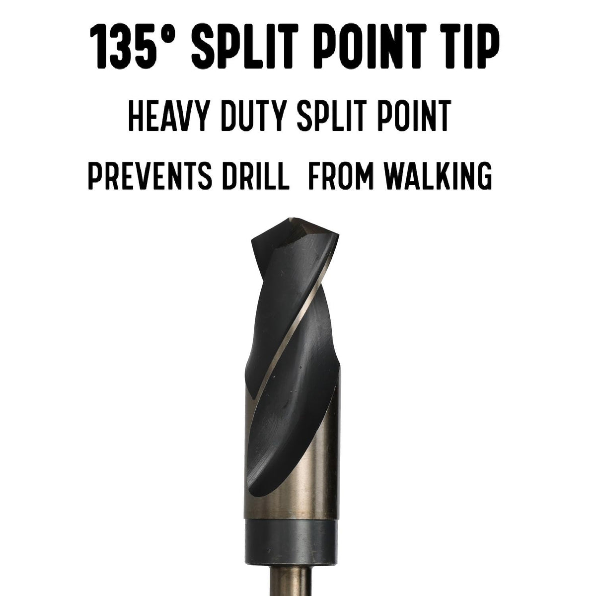 Drill America - KFDRSD21/32 - Broca KFD de acero de alta velocidad de vástago reducido de 21/32 pulgadas con vástago de 1/2 pulgadas, serie KFD