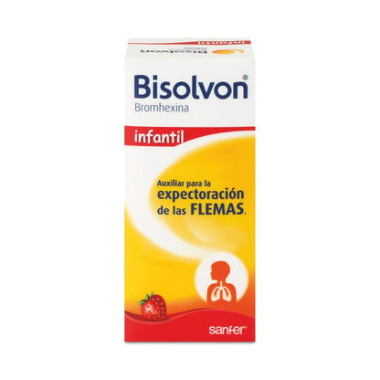Bisolvon Jarabe, Infantil, Sabor Fresa, 120ml