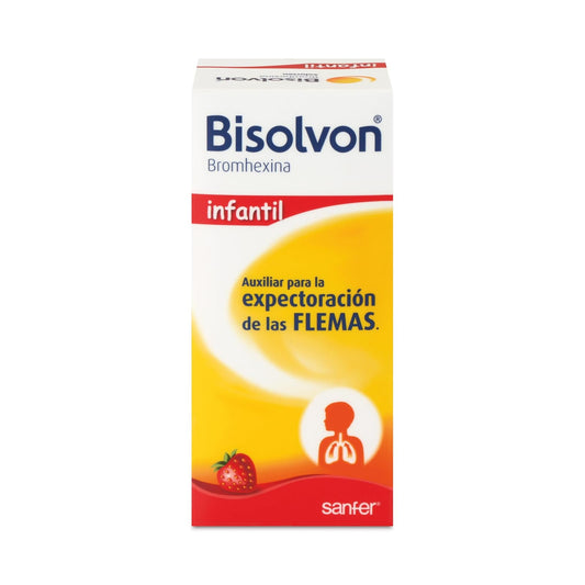 Bisolvon Jarabe, Infantil, Sabor Fresa, 120ml