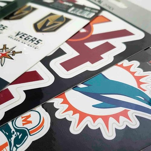NFL Team Decal - Pack de 3, Anaranjado