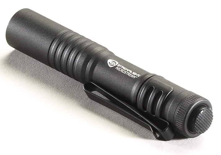 Streamlight 66318 MicroStream LED Pen Flashlight | 45 lúmenes; diseño de bolsillo ultracompacto; múltiples modos; resistente al agua IPX4