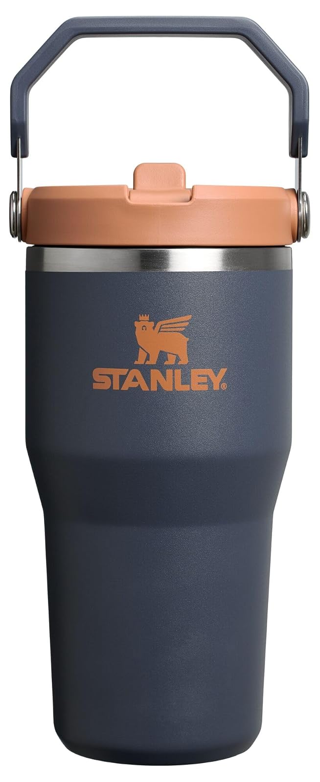 Stanley IceFlow 2.0 Vaso con Popote Abatible, Acero Inoxidable - Twilight - 0.6 Litros
