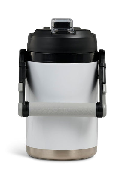 Igloo Rival Fusion - Jarra de agua aislada de 50 onzas, botella de agua grande, jarra de agua deportiva, color blanco