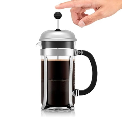 Bodum Chambord French Press Coffee Maker, 1 Liter, 34 Ounce, Chrome