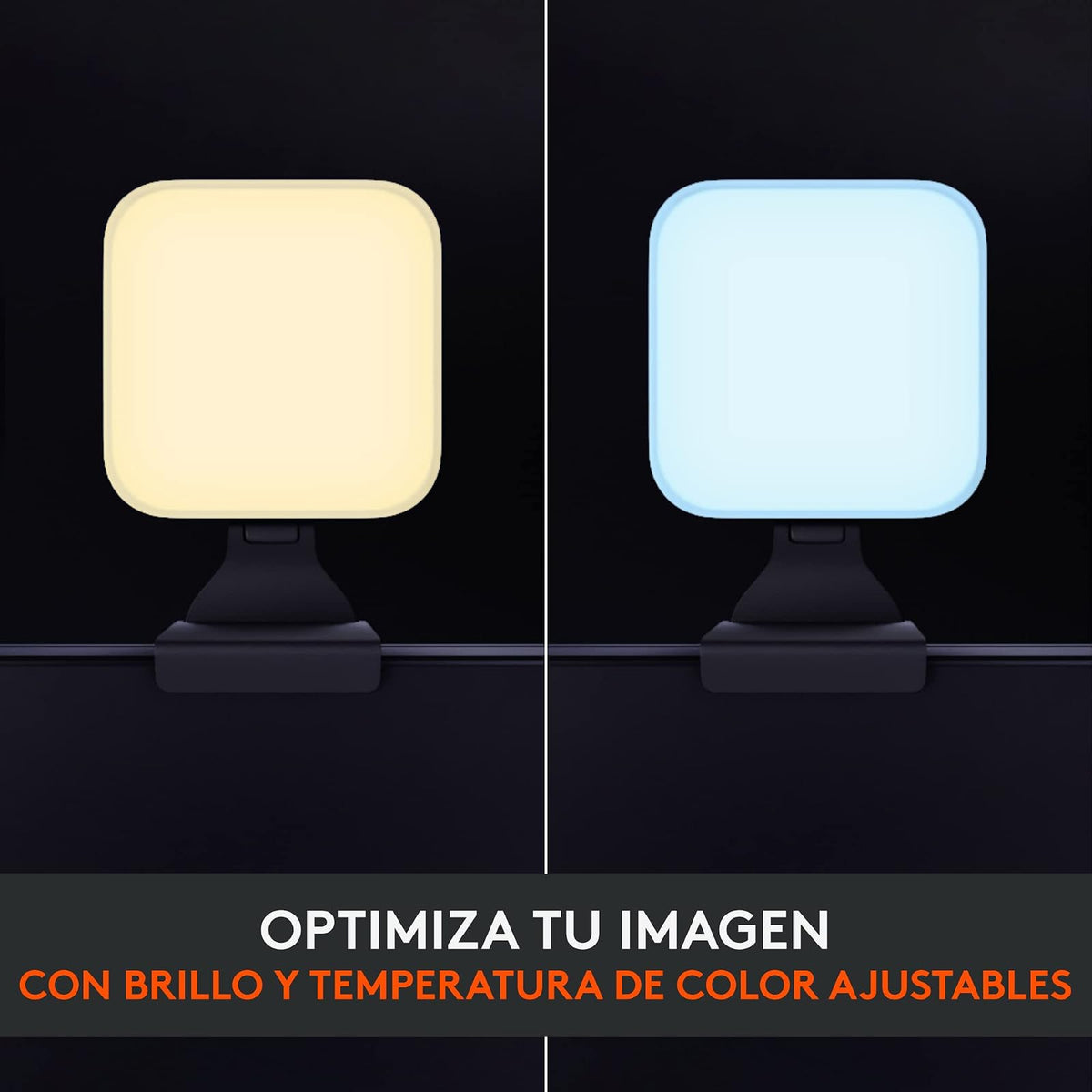 Logitech Litra Glow Premium LED Luz para Streaming con TrueSoft - Iluminación para Computadora, llamadas y reuniones por Zoom, con base ajustable y app, para PC/Mac - Grafito - Windows