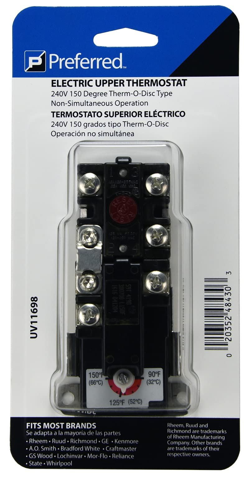 Rheem Termostato Eléctrico Universal 7 Pijas para Calentador Agua 220v UV11698