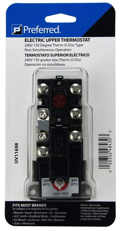 Rheem Termostato Eléctrico Universal 7 Pijas para Calentador Agua 220v UV11698