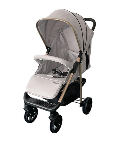 PRINSEL | Carriola para Bebé | Carreola de Viaje/Paseo | Barcelona LX | Beige | De 0 Meses a 3 Años, Multiposiciones, Amplia Canastilla, Descansapies Ajustable | Artículos para Bebés - Recién Nacidos