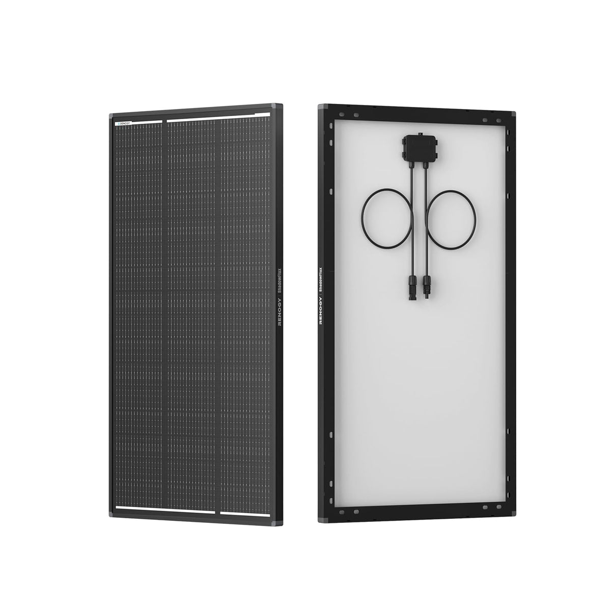 Renogy ShadowFlux Panel solar de 120 W, tipo N 25% de alta eficiencia | Panel solar de 120 W para casa rodante, optimizado para sombreado parcial de árboles, techos, edificios, hojas y nieve