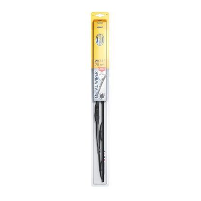 Hella Escobilla de Limpiaparabrisas OE Estándar de Goma para Todas las Estaciones, 28 cm, Paquete de 2, 9XW398114011