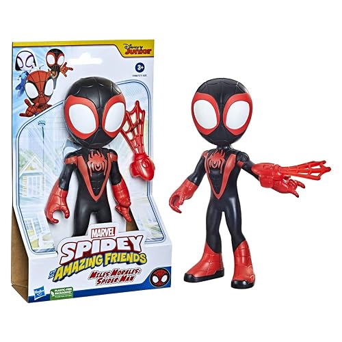 Marvel Hasbro Figura Miles Morales Spidey y Sus Amigos Articulada 22,5 cm