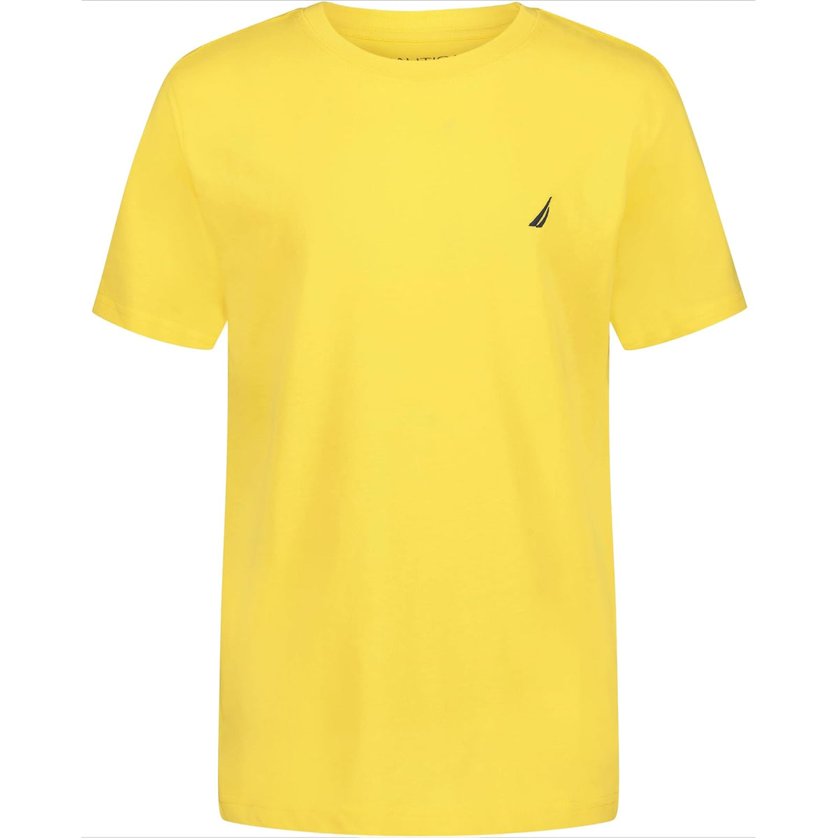 Nautica Camiseta de Manga Corta para Niño Color Ceramic - 14-16 - amarillo (Aspen Yellow)