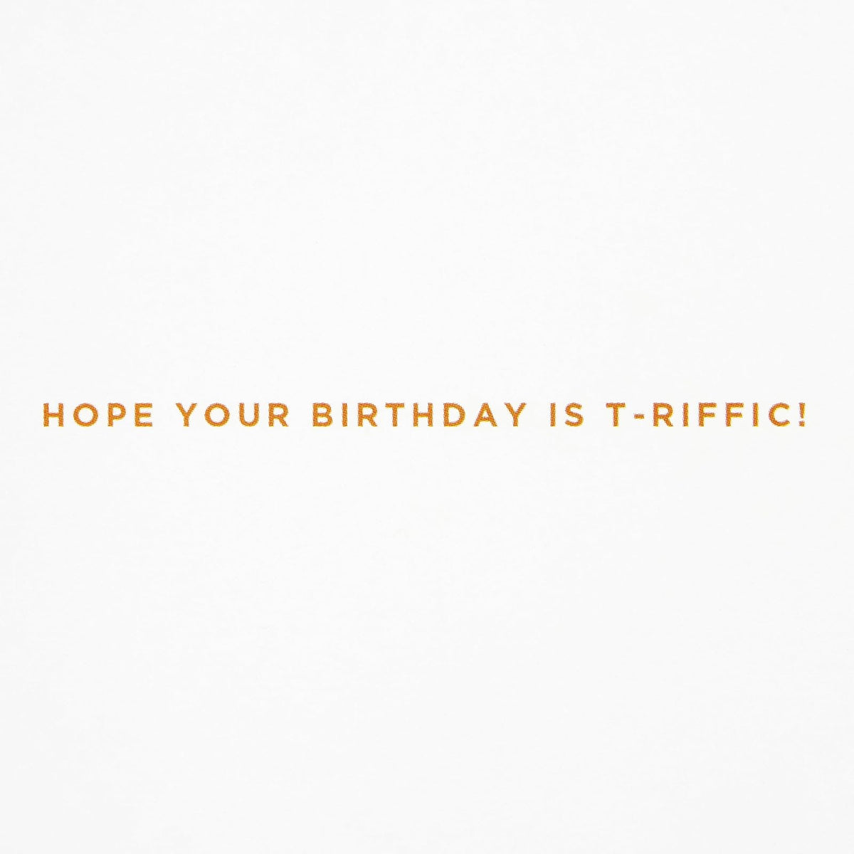 Tarjeta de cumpleaños Hallmark, T Rex