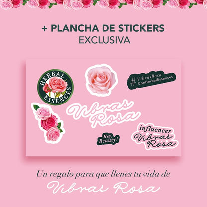 Herbal Essences Kit Exclusivo VIBRAS ROSA Rosa Mosqueta