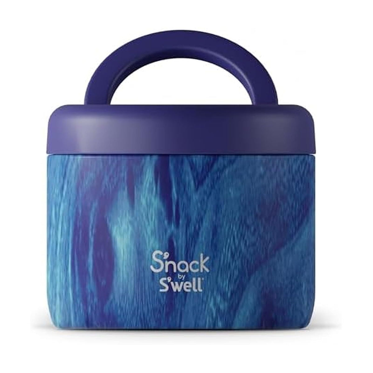 S'well S'nack - Contenedor de alimentos de acero inoxidable – 24 onzas – Azure Forest – Cuencos aislados de doble capa para mantener la comida fría durante 8 horas y caliente durante 6 – Sin BPA
