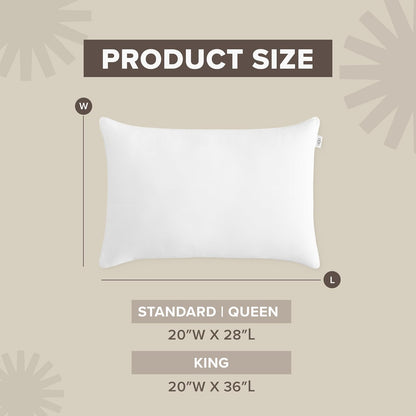 UGG Danielle - Almohada de Cama de Hotel de Lujo hipoalergénica de tamaño estándar para Dormir en la Parte Posterior o Lateral con Funda Lavable para tamaño Queen matrimonial o Individual, 20 x 28