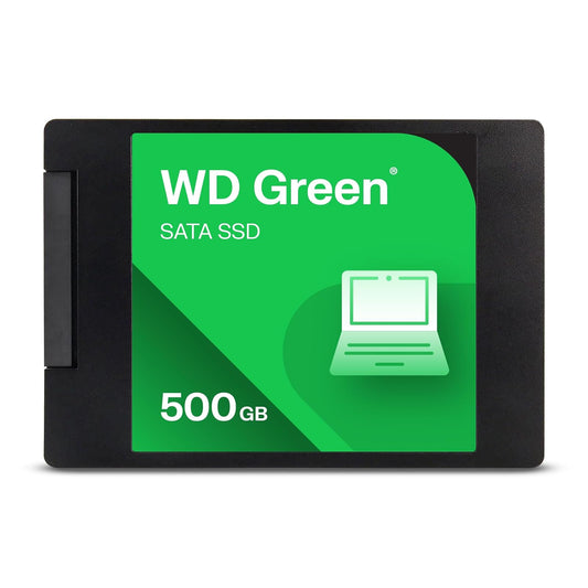 Western Digital WD Green SATA de 500 GB, hasta 545 MB/s, 2.5 Pulgadas/7 mm, garantía de 3Y, Unidad Interna de Estado sólido (SSD) (WDS500G5G0A-00CPT0)