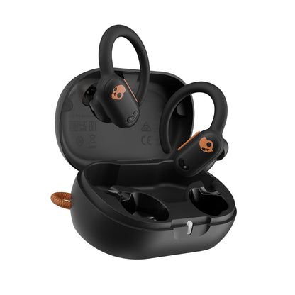 Skullcandy Push Active Audífonos In-Ear Inalámbricos, Resistentes al Agua - Negro - Naranja - Push ANC Active
