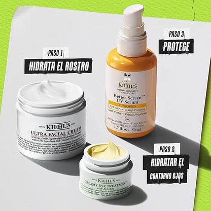 Kiehl’s Avocado Eye Treatment - Crema Contorno para Ojos Hidratante | Reduce Bolsas - Ilumina la Mirada - Con Aceite de Aguacate, Manteca de Karité, Beta Caroteno y Cafeína