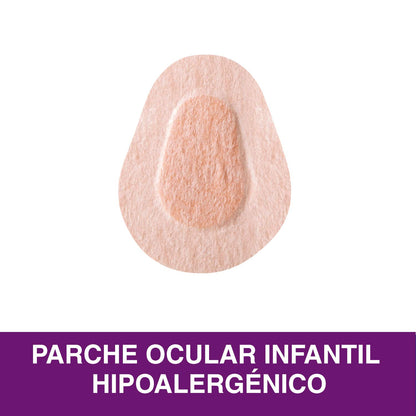 NEXCARE 3M Opticlude Parche Ocular Junior Sin Látex Color Marrón 20 piezas | Bloquea el paso de la luz, Adhesivo hipoalergénico, Almohadilla no adherente, Transpirable y cómodo, Fácil de usar