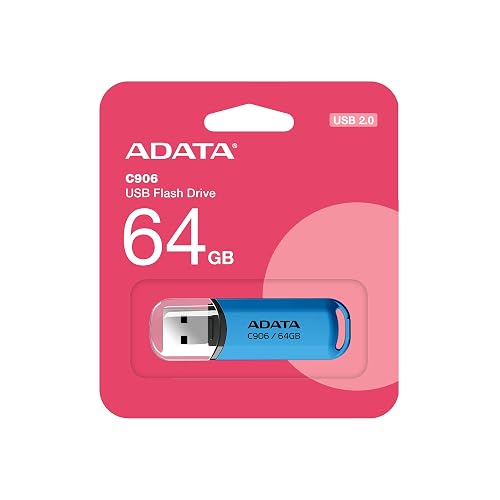 Unidad Flash USB C906 compacta, 64 GB, USB 2.2, Color Azul