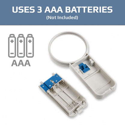 Carson Lupa asférica iluminada con LED, 4 x de mano de 3.0 pulgadas (SV-40)