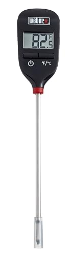 Weber 6750 Instant Read Meat Thermometer + Soporte de Utensilios para Asador