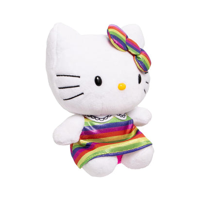 Ruz Sanrio Hello Kitty Peluche Suave 15 cm, Colección de Diseños Temáticos - Arcoiris