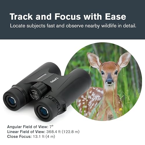 Celestron – Outland X 8x42 – Waterproof & Fogproof – for Adults – Multi-Coated Optics and BaK-4 Prisms – Protective Rubber Armoring