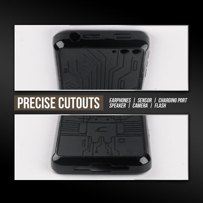 Cruzerlite Caso Bugdroid Circuito TPU para el Fire, Azul