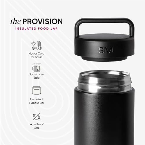 Simple Modern Tarro Térmico para Alimentos Calientes | Acero Inoxidable Recipiente para Almuerzo de Alimentos Calientes | Provision Colección | 350ml | Blush