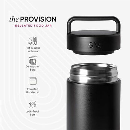 Simple Modern Tarro Térmico para Alimentos Calientes | Acero Inoxidable Recipiente para Almuerzo de Alimentos Calientes | Provision Colección | 350ml | Blush