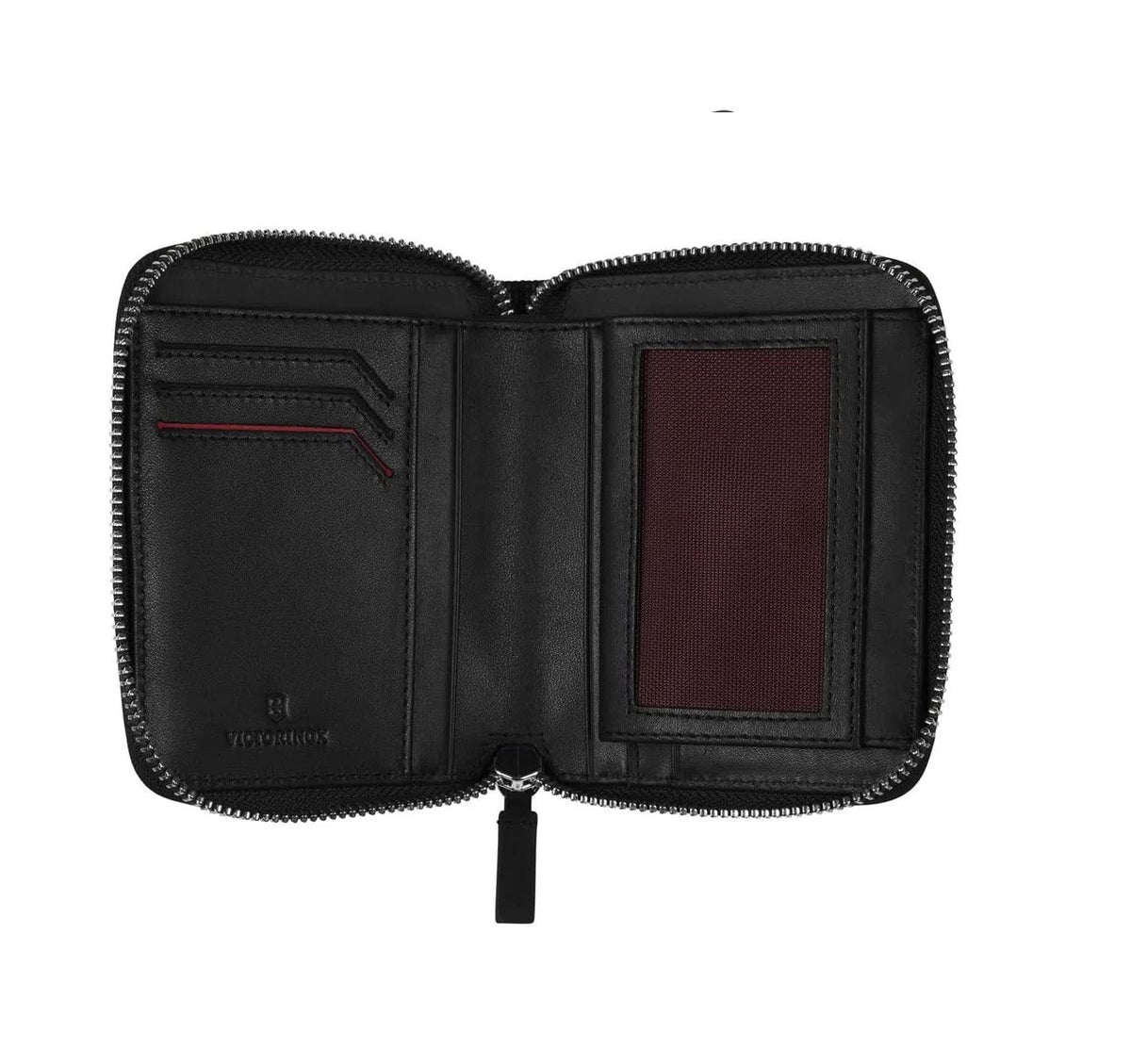 Victorinox Cartera de Piel Altius Alox, Clutch Wallet, Negra