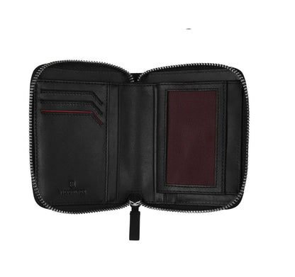 Victorinox Cartera de Piel Altius Alox, Clutch Wallet, Negra