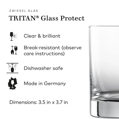 Schott Zwiesel Tritan Crystal Glass Iceberg Barware Collection Old Fashioned, 13-1/2-Ounce, Set of 6