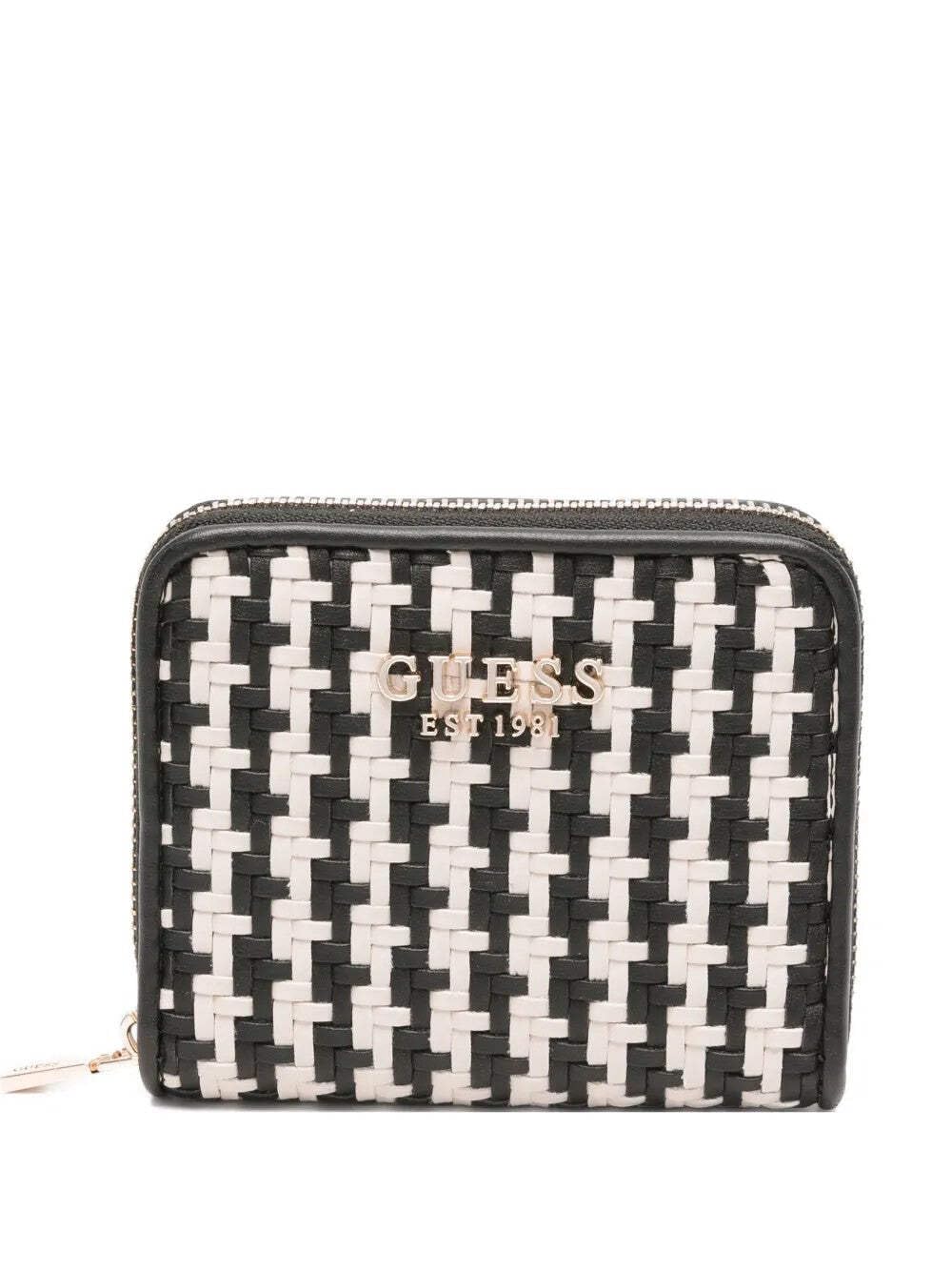 GUESS CARTERA MIREMA SLG SMALL ZIP AROUND COLOR NEGRO MULTI
