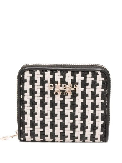 GUESS CARTERA MIREMA SLG SMALL ZIP AROUND COLOR NEGRO MULTI