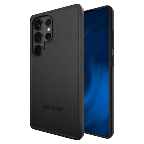 Pelican Funda Resistente para Samsung Galaxy S25 Ultra [Carga magnética e inalámbrica] Protector de Grado Militar de 16 pies, Negro